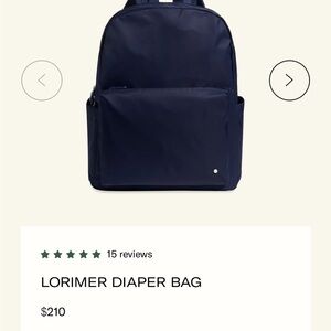 Lorimer Navy Diaper Bag